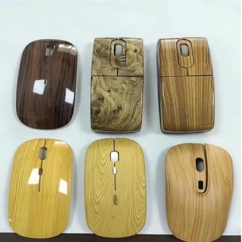 Practical and beautiful wood texture mouse